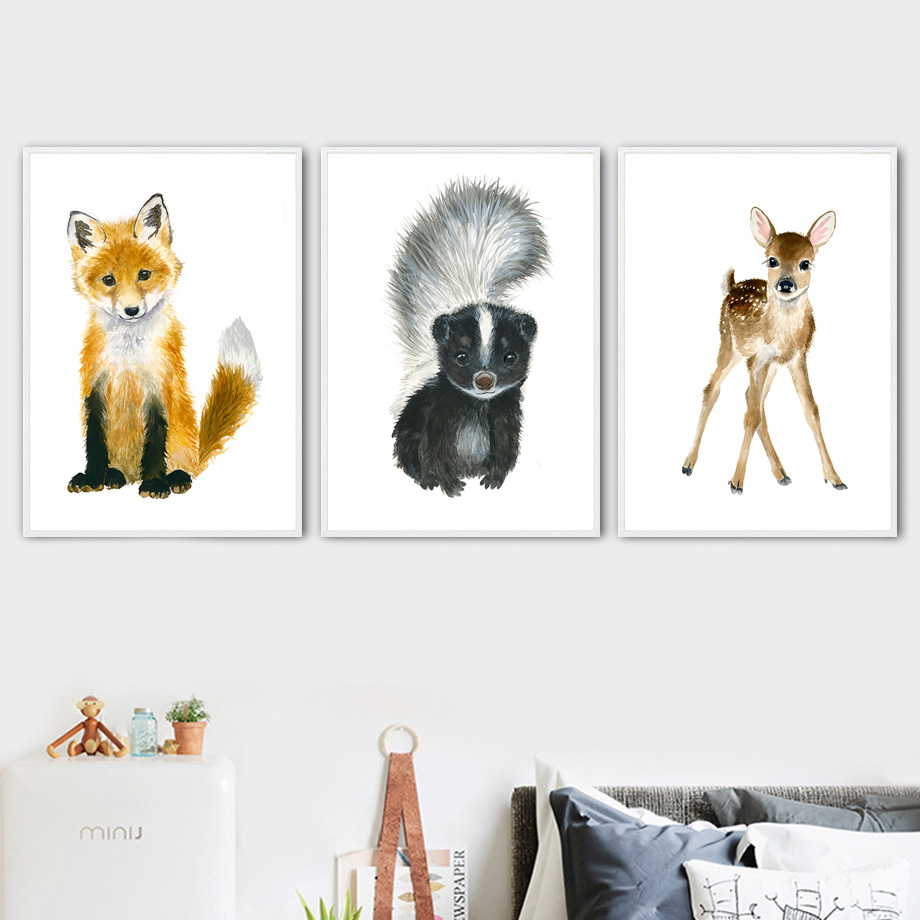 Baby Nursery Giraffe - Gajah Rubah Zebra Jerapah Macan Tutul
