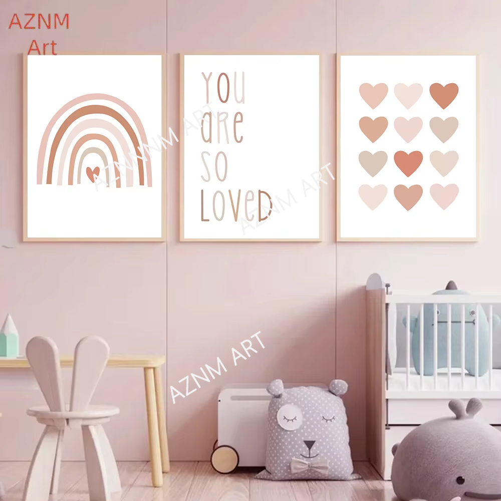 Baby Nursery Posters - 1/3 Buah, Poster Seni Dinding Kartun
