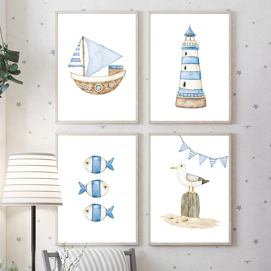 Baby Nursery Posters - Poster dan Cetakan Kanvas Lukisan Dinding