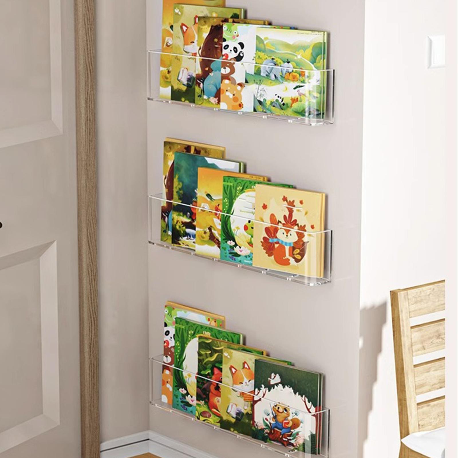Baby Nursery Floating Shelves - 3x Rak Buku Mengambang Rak Buku