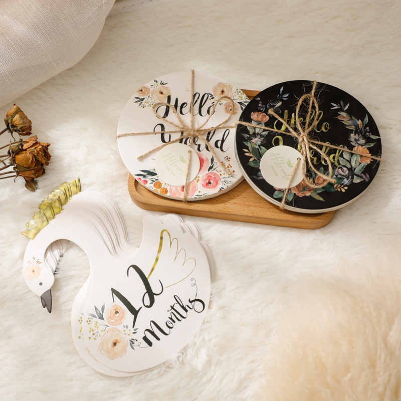 Milestone Card Set - Nomor bayi kartu peringatan bulanan aksesoris