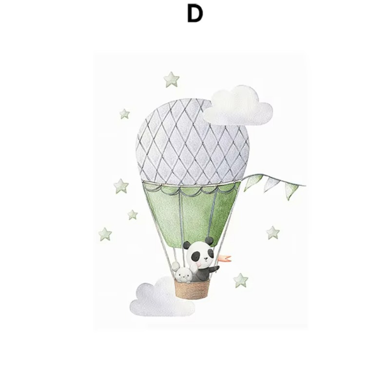 Baby Nursery Giraffe - Balon Singa Harimau Jerapah Pelangi Kapal