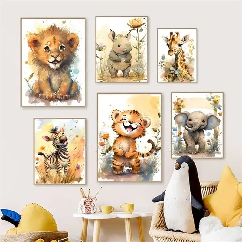 Baby Nursery Giraffe - Cat Air Singa Jerapah Harimau Gajah