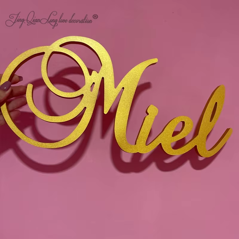 Baby Name Wall Art - Tanda Nama Kayu Personalisasi Kustom Seni