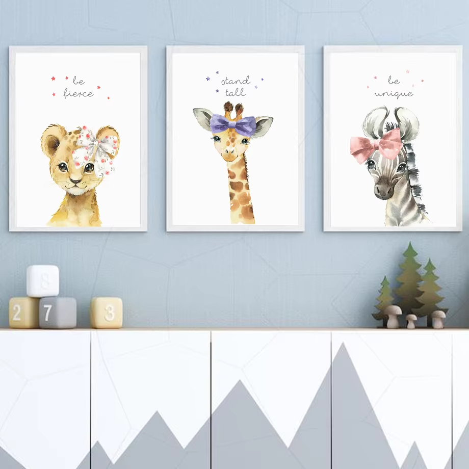Baby Nursery Giraffe - Singa Zebra Jerapah Gajah Kuda Nil