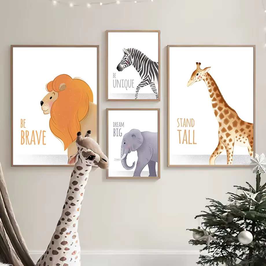 Baby Nursery Giraffe - Kutipan Inspirasional Nursery Wall Art Mural