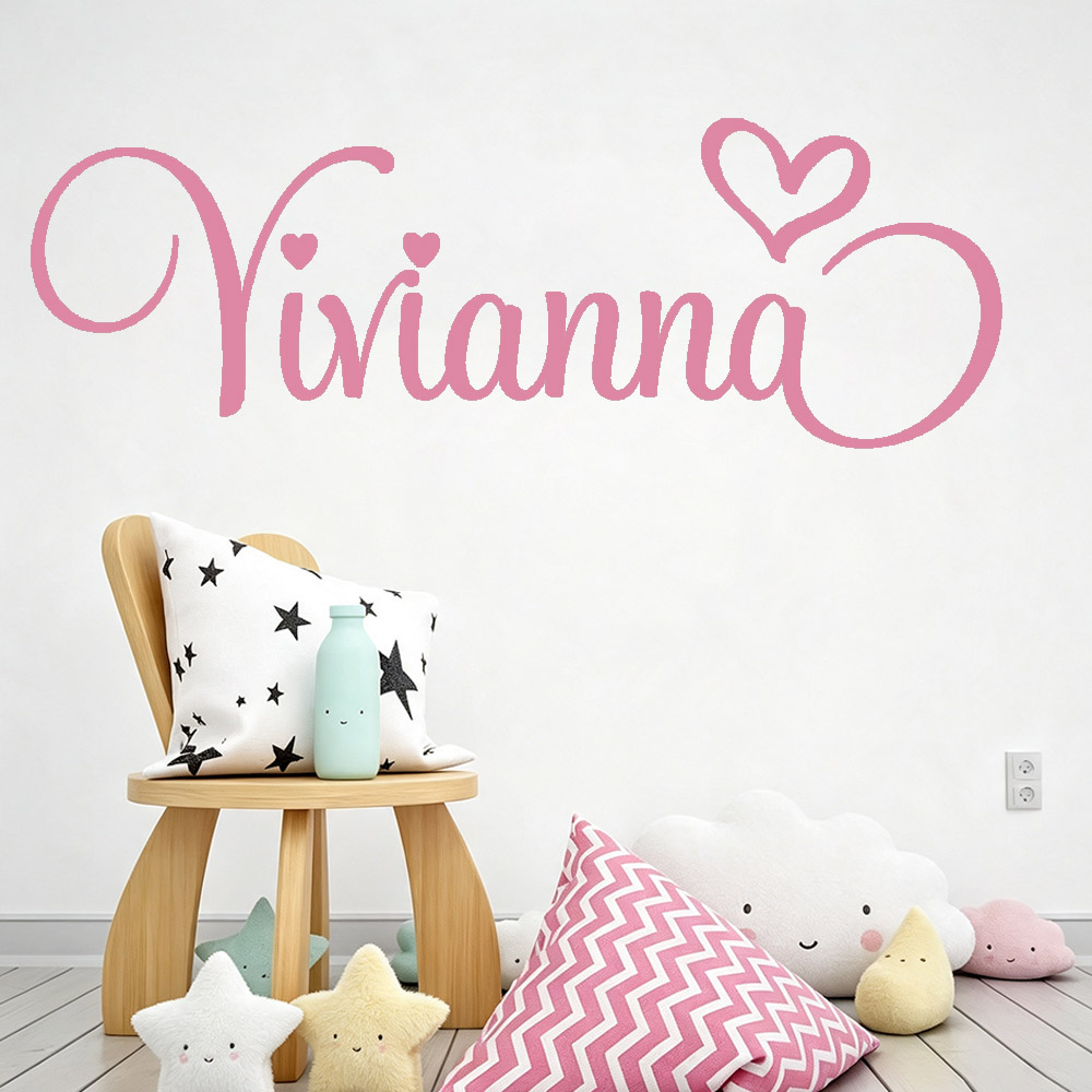 Baby Name Wall Art - Stiker Dinding untuk Kamar Anak, Stiker