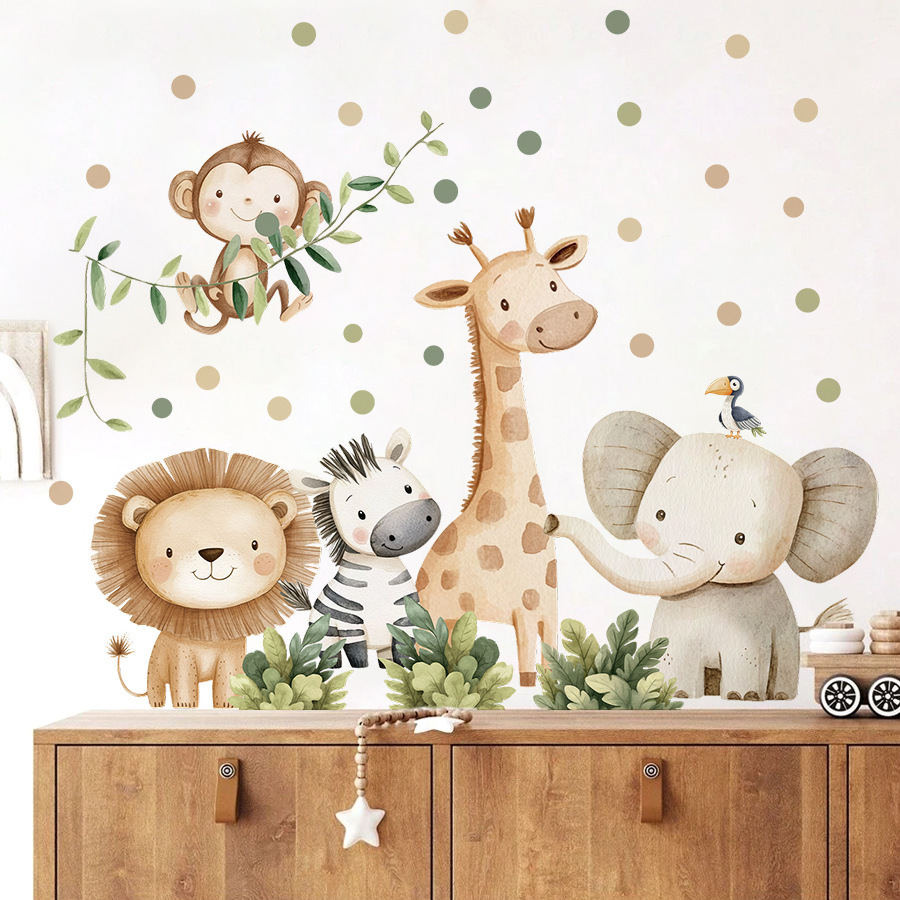 Stiker Dinding Hewan Hutan Boh - Baby Nursery Giraffe ulasan dan harga