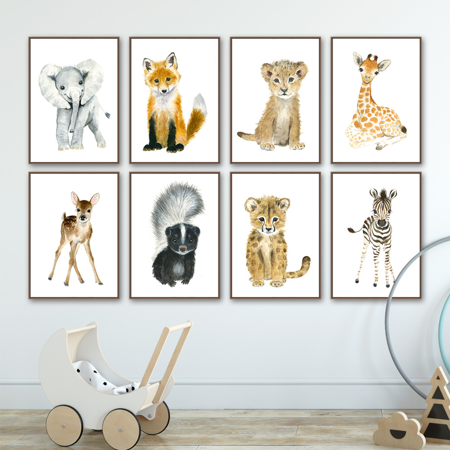 Gajah Rubah Zebra Jerapah Maca - Baby Nursery Giraffe ulasan dan harga