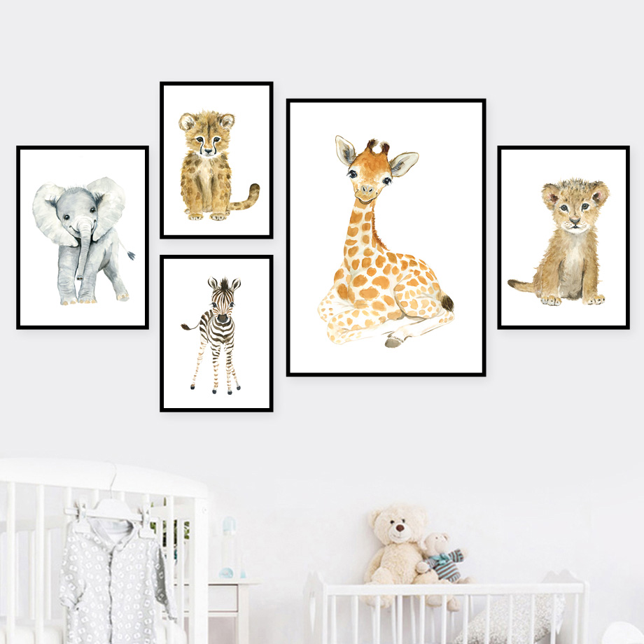 Gajah Rubah Zebra Jerapah Maca - Baby Nursery Giraffe ulasan dan harga