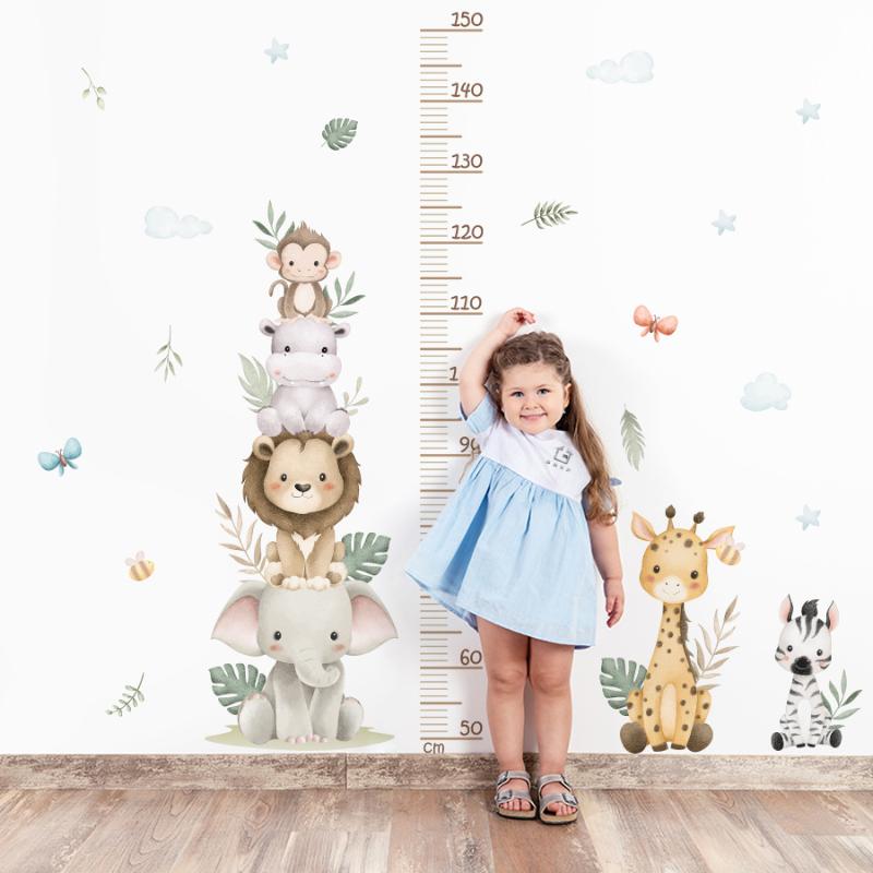 Stiker Grafik Pertumbuhan Anak - Baby Nursery Jungle ulasan dan harga