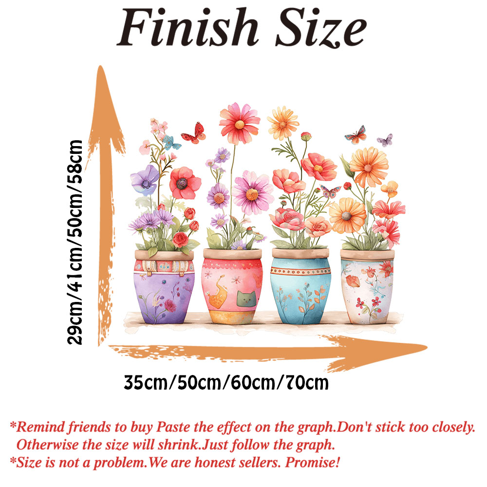 Stiker Dinding Pot Bunga Ajaib - Baby Nursery Vase ulasan dan harga