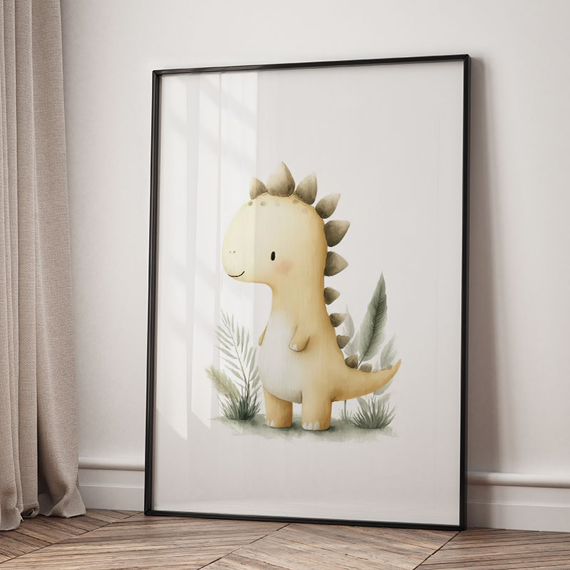 Poster Kartun Dinosaurus Hutan - Baby Nursery Jungle ulasan dan harga