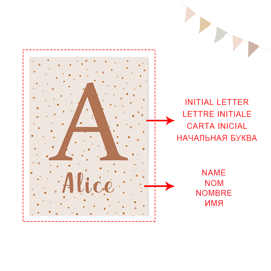 Abstrak Matahari Pelangi Kusto - Baby Name Wall Art ulasan dan harga