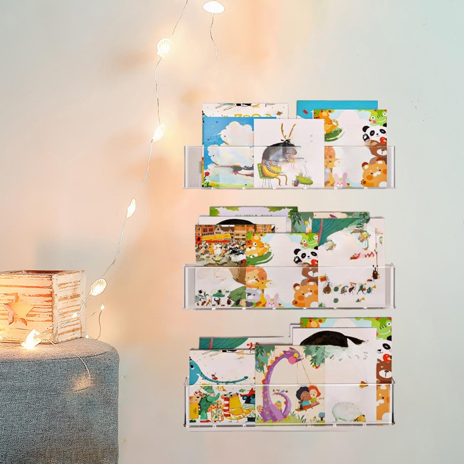 3x Rak Buku Mengambang Rak Buk - Baby Nursery Floating Shelves ulasan dan harga