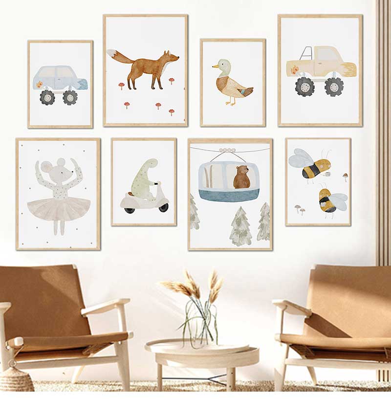 Poster dan Cetakan Kanvas Seni - Baby Nursery Posters ulasan dan harga