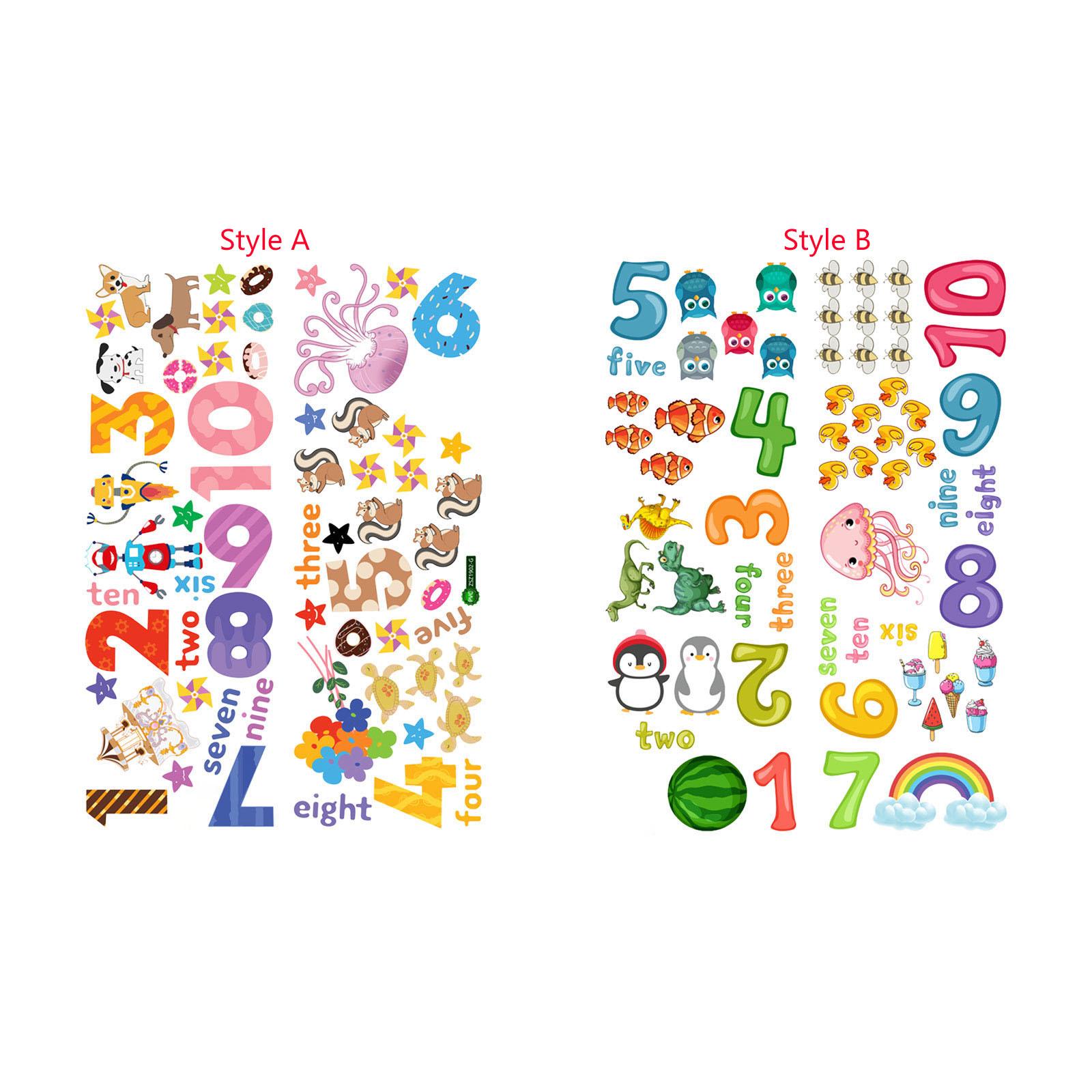 2 Buah Stiker Dinding Angka St - Wall Decal Nursery ulasan dan harga