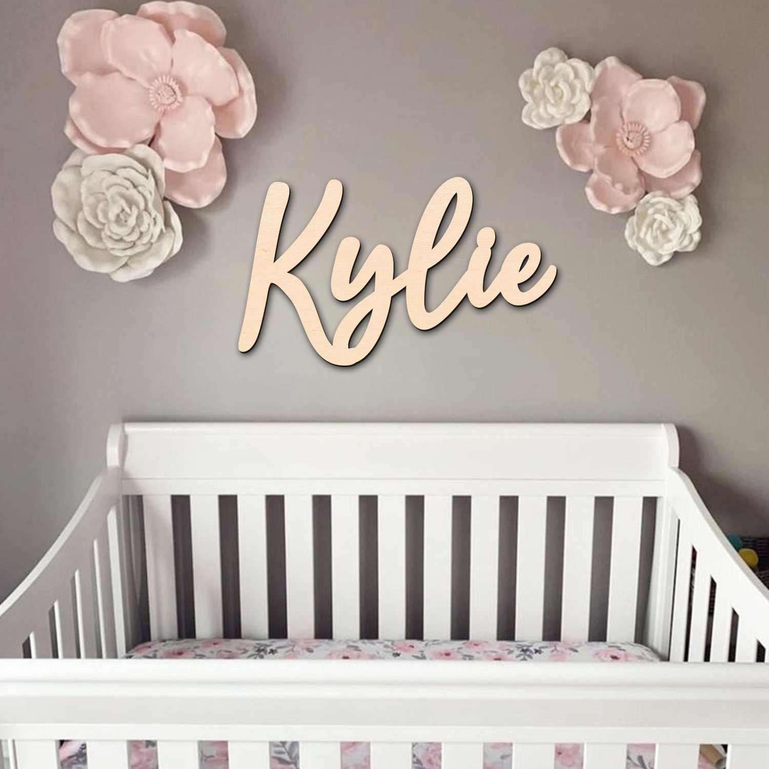 1 buah dekorasi dinding kayu y - Baby Name Wall Art ulasan dan harga