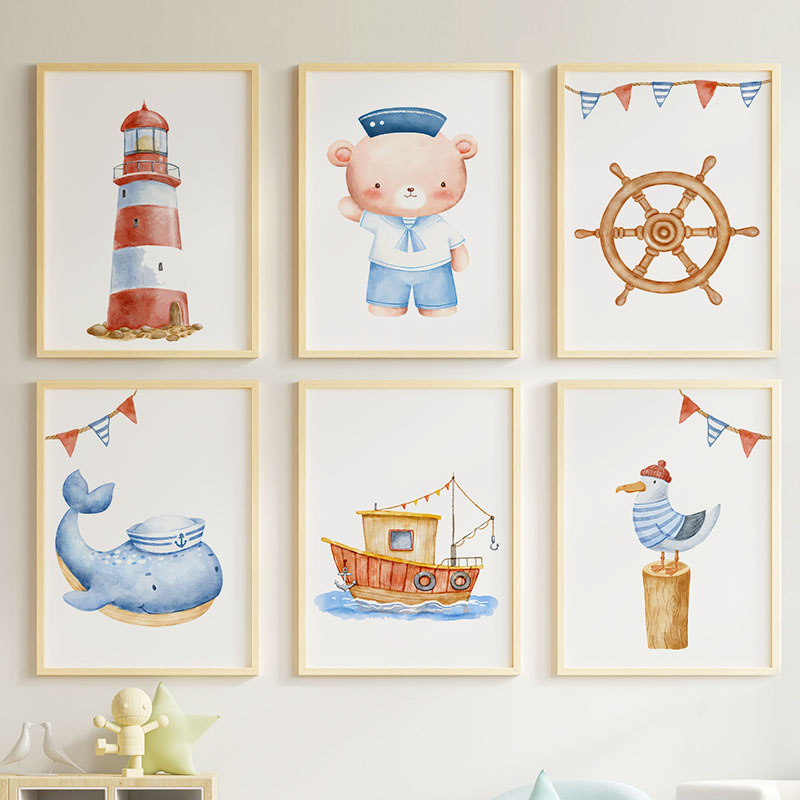 Poster dan Cetakan Kanvas Luki - Baby Nursery Posters ulasan dan harga