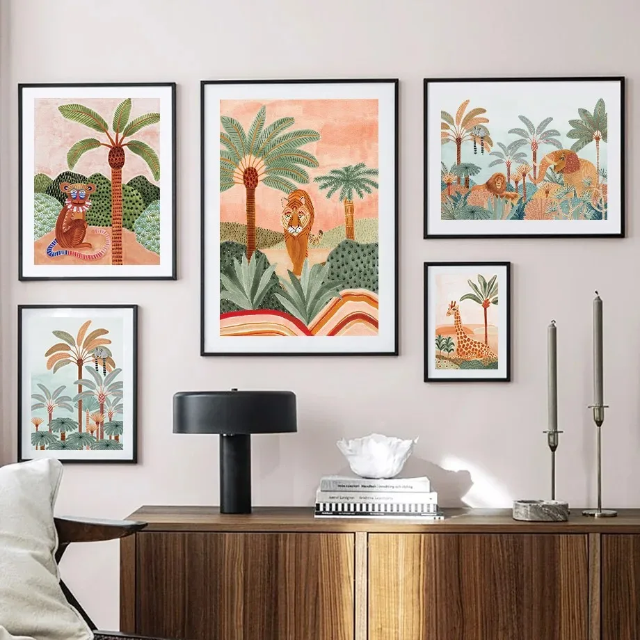 Boho Hewan Hutan Harimau Monye - Baby Nursery Jungle ulasan dan harga