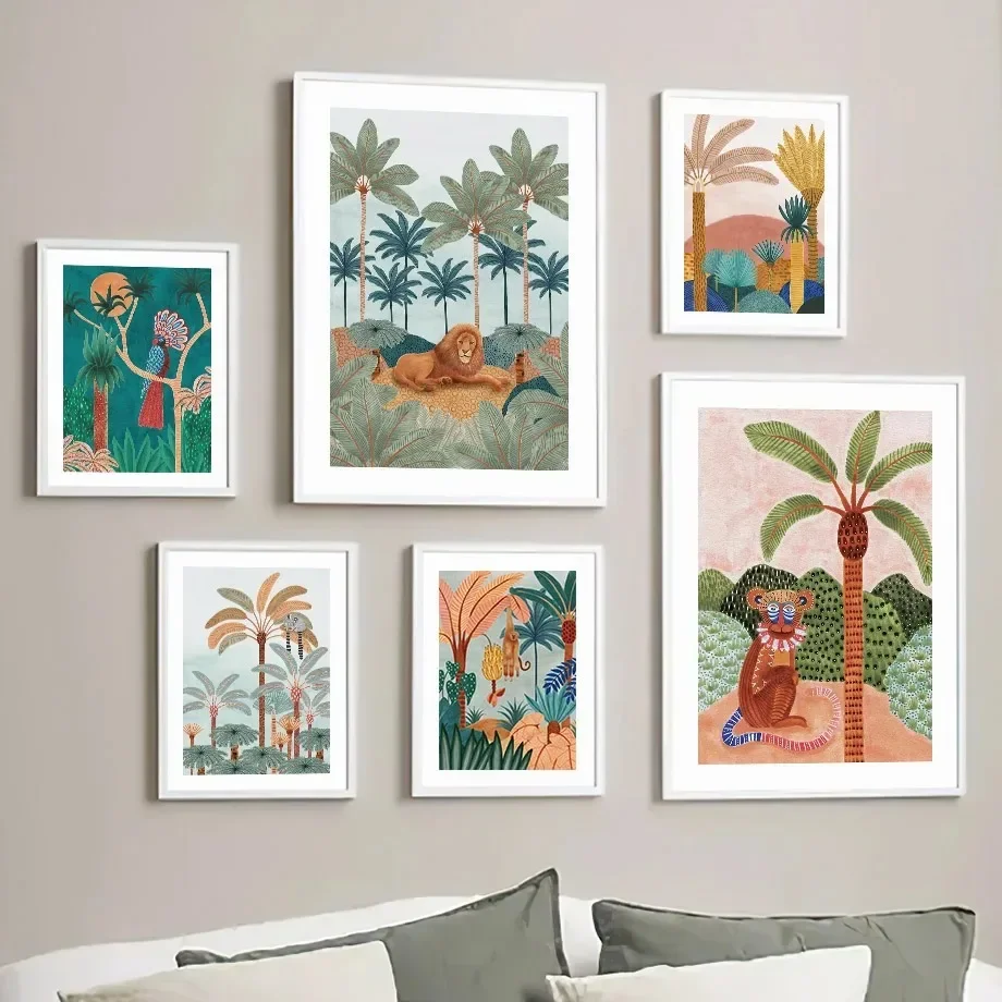 Boho Hewan Hutan Harimau Monye - Baby Nursery Jungle ulasan dan harga