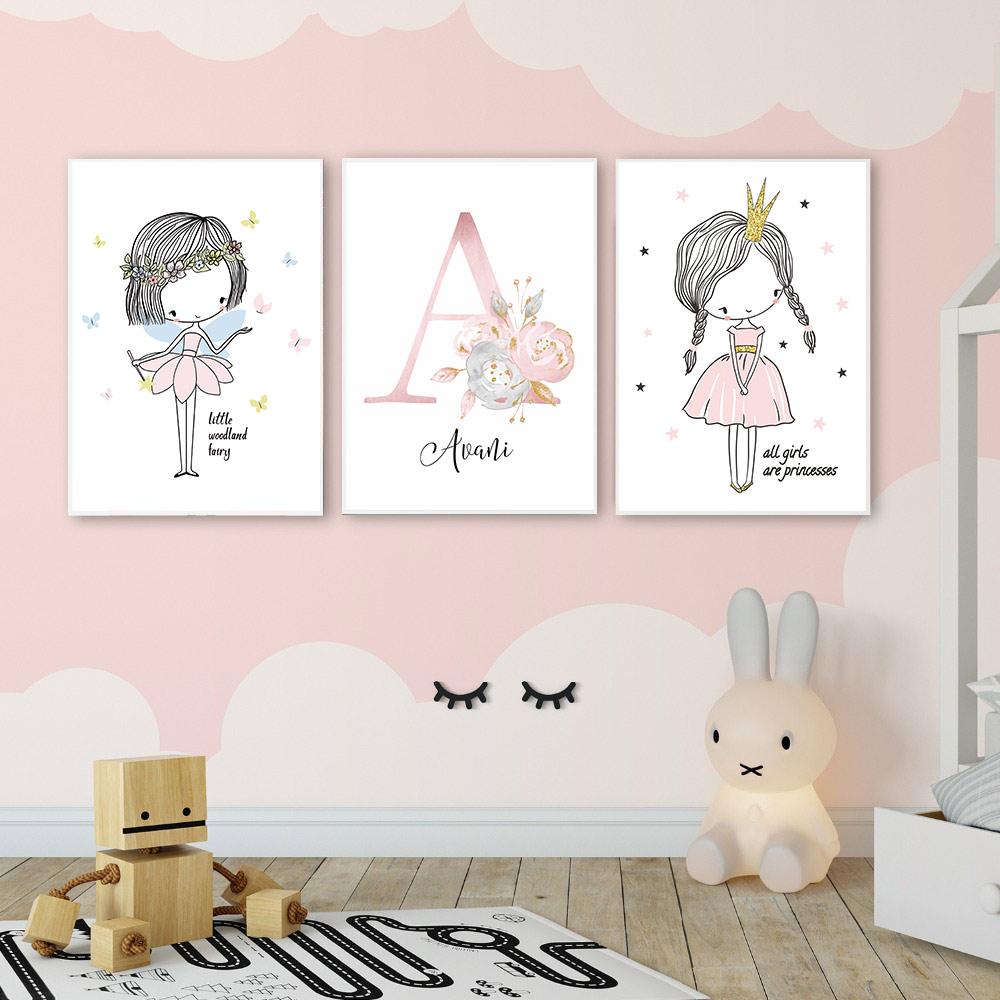 Poster bayi unik anak perempua - Baby Name Wall Art ulasan dan harga
