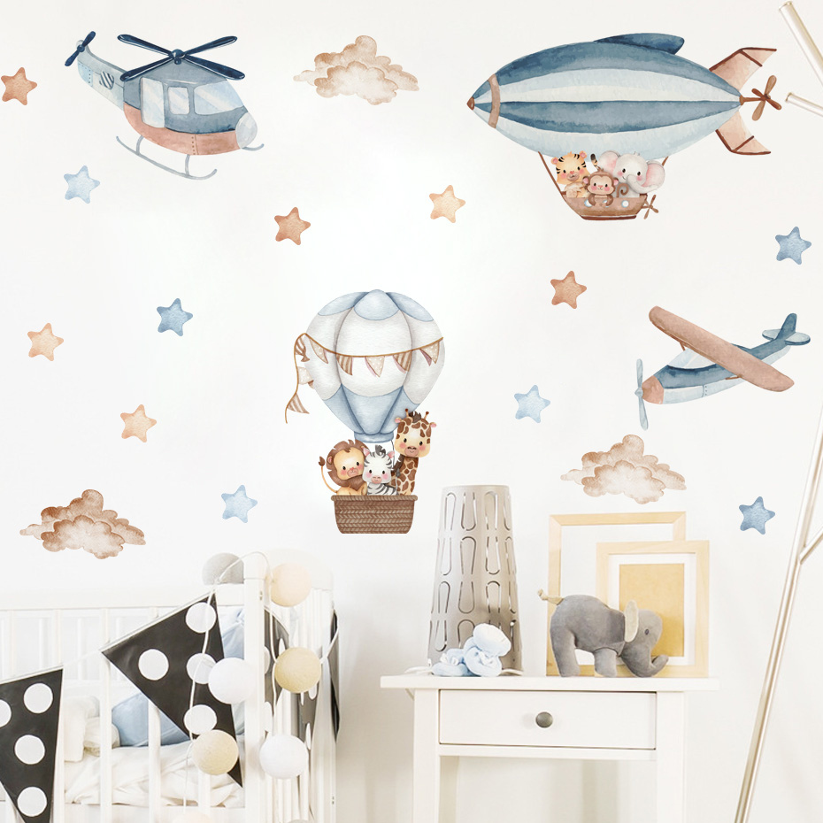 Cat Air hewan panas balon udar - Baby Nursery Wallpaper ulasan dan harga