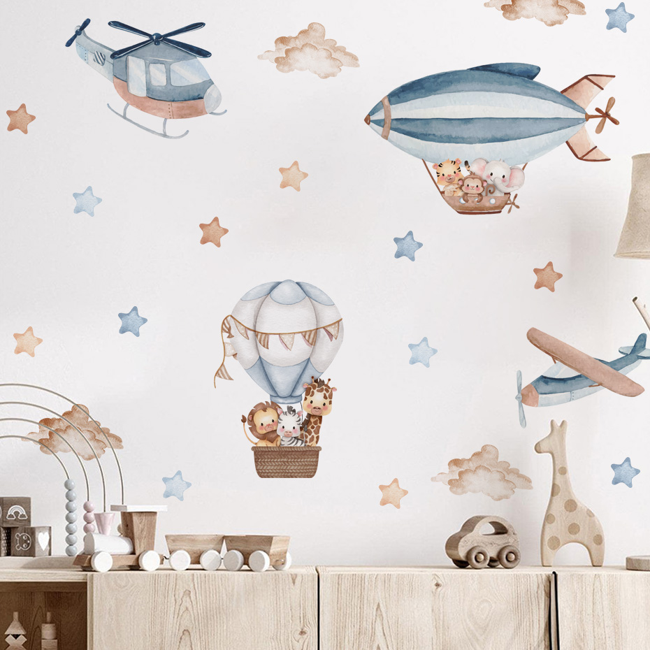 Cat Air hewan panas balon udar - Baby Nursery Wallpaper ulasan dan harga