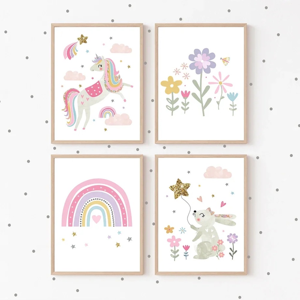 Poster Lukisan Kanvas Seni Din - Baby Nursery Posters ulasan dan harga
