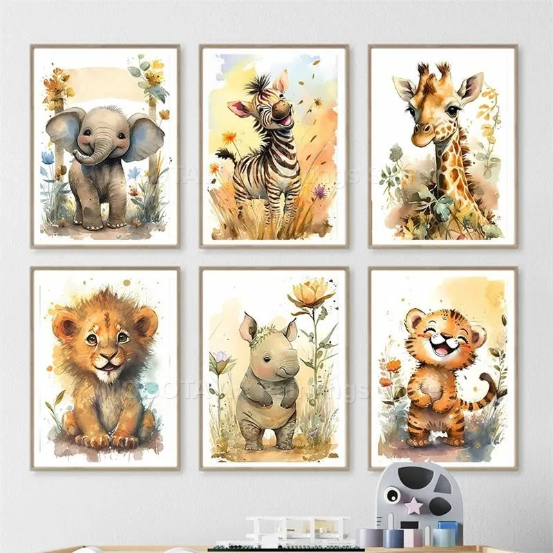 Cat Air Singa Jerapah Harimau  - Baby Nursery Giraffe ulasan dan harga