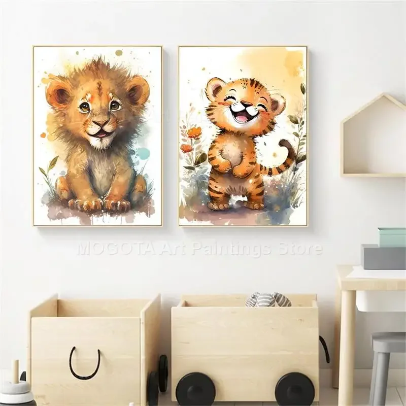Cat Air Singa Jerapah Harimau  - Baby Nursery Giraffe ulasan dan harga