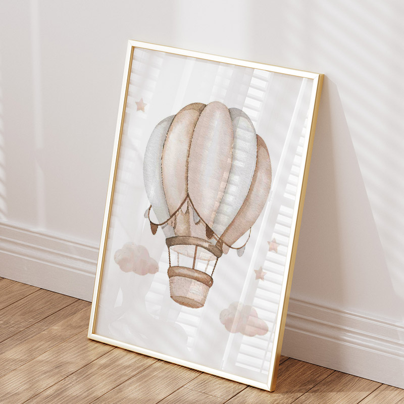 Balon gajah lucu balon panas b - Baby Nursery Posters ulasan dan harga