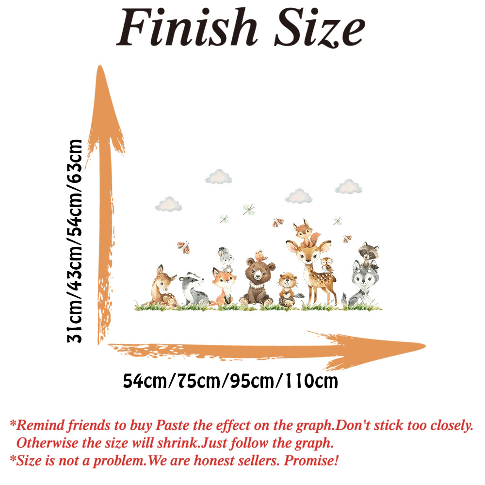 Stiker Dinding Hewan Safari Hu - Baby Nursery Jungle ulasan dan harga