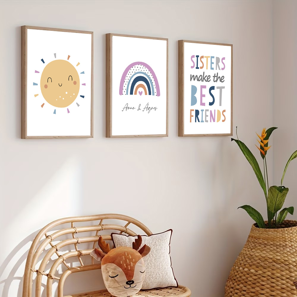 Poster Nama Kustom Lukisan Kan - Baby Name Wall Art ulasan dan harga