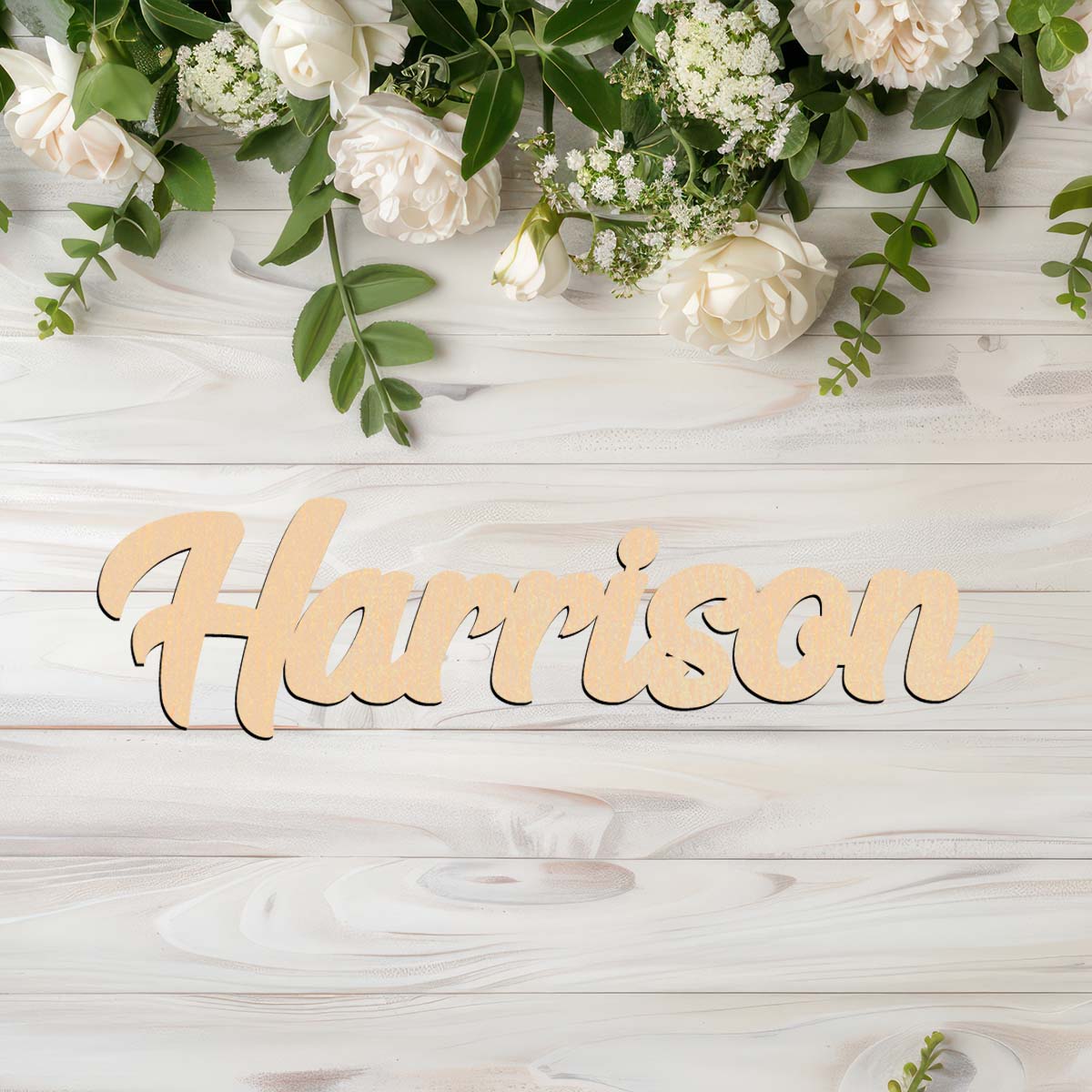 Papan nama kayu solid yang dap - Baby Name Wall Art ulasan dan harga