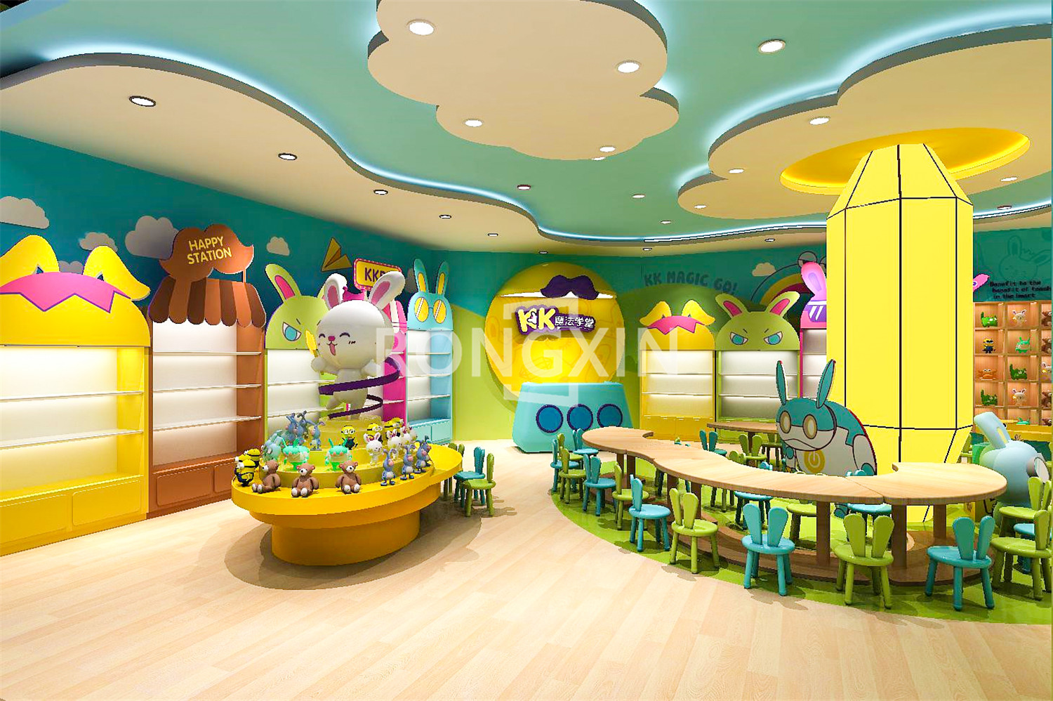 Set Perabotan Kamar Anak Desai - Baby Nursery Floating Shelves ulasan dan harga