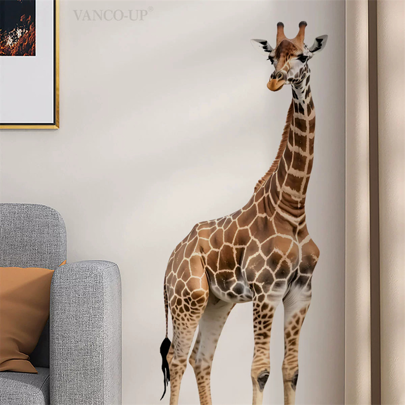 Stiker Jerapah Hewan Safari Be - Baby Nursery Wallpaper ulasan dan harga